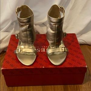 Guess gold high heel